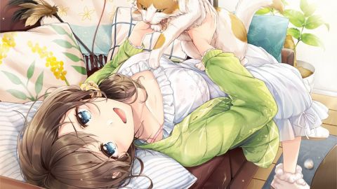 甜美二次元美女桌面壁纸