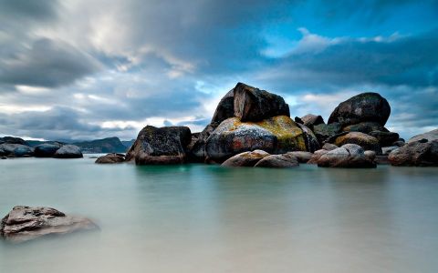 海岸线唯美景色壁纸
